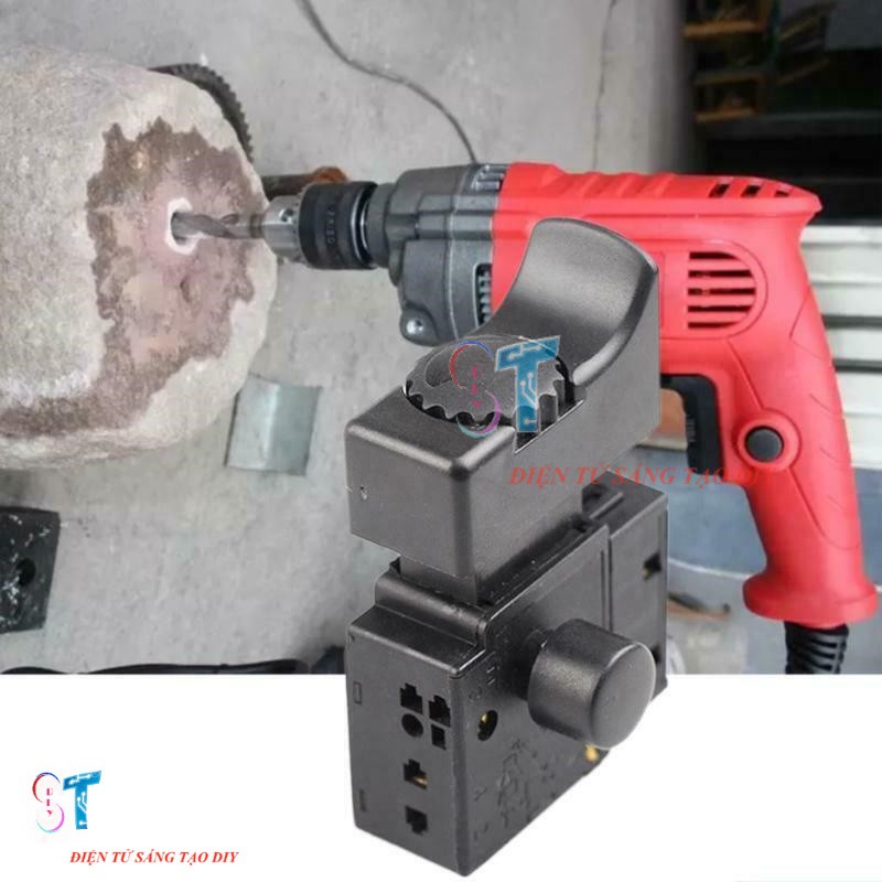Công Tắc Điều Khiển Tốc Độ Máy Khoan Điện Cầm Tay FA2-61BEK 250VAC 4A Loại Công Tắc Đảo Chiều Chân Ngắn