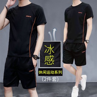 Set đồ thể thao ngắn tay phong cách hàn quốc 2021 cho nam