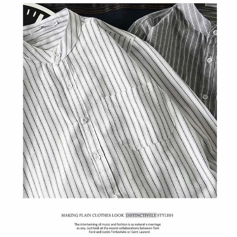 Áo sơ mi nam tay dài kẻ sọc thời trang dành cho nam | BigBuy360 - bigbuy360.vn