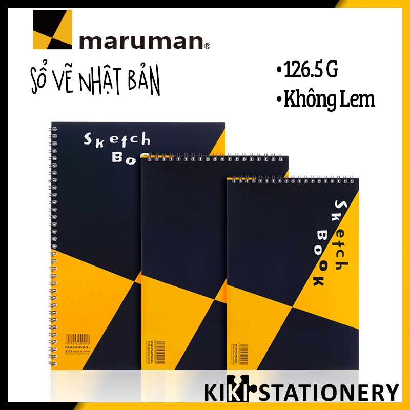 Sổ Tay Vẽ Màu Nước Nhật Bản Maruman Sketchbook