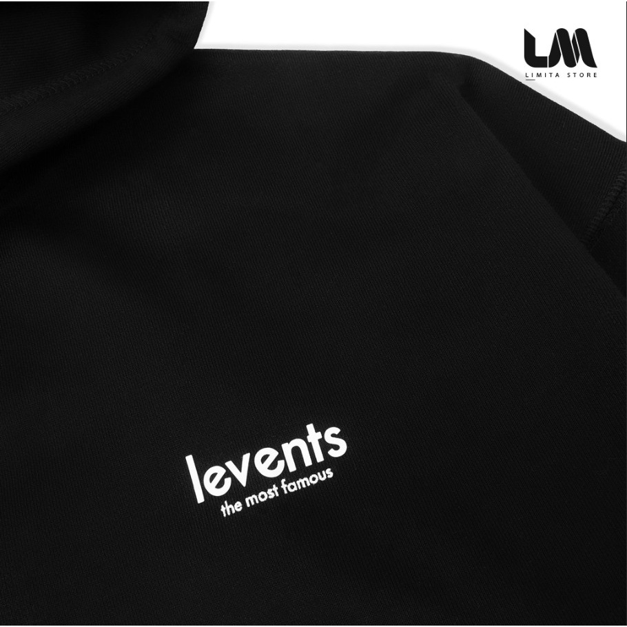 Áo Hoodie LEVENTS Mini Logo Black (N432)