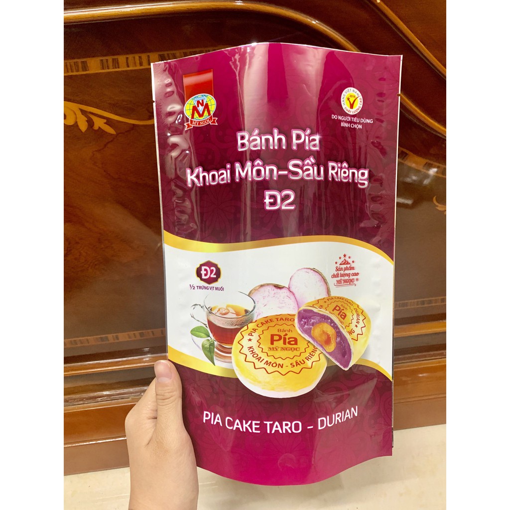 Bánh pía Đ2 KHOAI MÔN SẦU RIÊNG - Taro &amp; Durian Pia Cake D2 360g