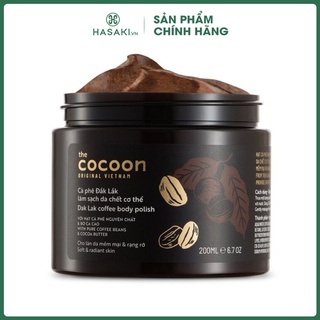 Cà Phê Đắk Lắk Tẩy Da Chết Toàn Thân Cocoon Dak Lak Coffee Body Polish 200ml Hasaki Sản phẩm chính hãng