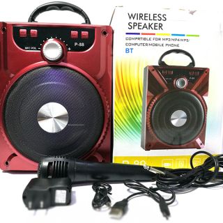 Loa karaoke bluetooth p88 tặng mic có dây