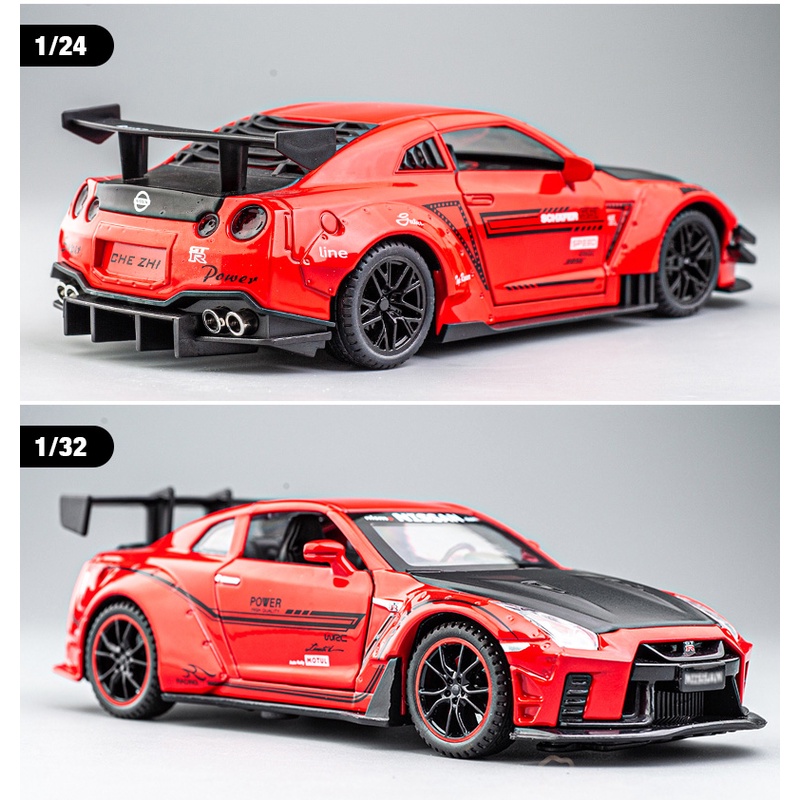 Mô Hình Xe Hơi Nissan GTR Bằng Hợp Kim Tỉ Lệ 1: 24