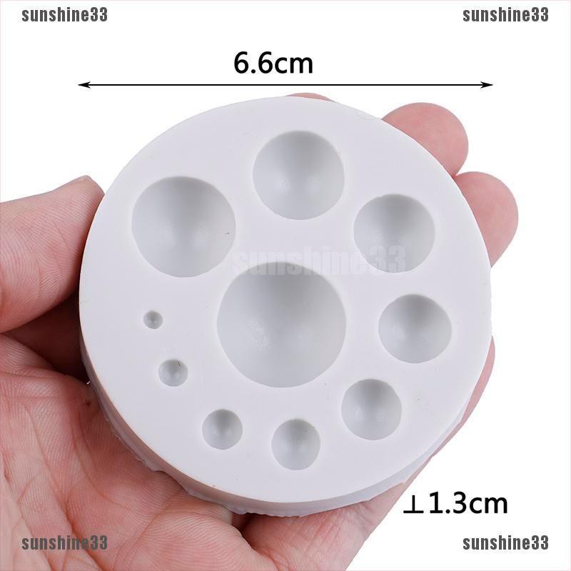 Khuôn silicone làm bánh kẹo / xà phòng hình tròn tiện dụng