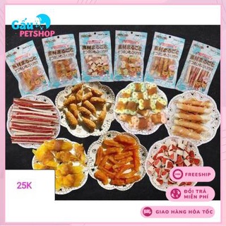 Bánh thưởng/ Snack thưởng cho chó nhiều vị gói 100g