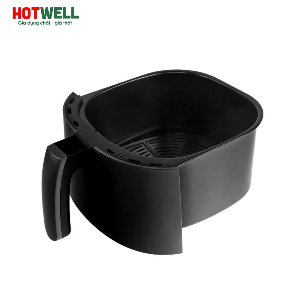 Nồi chiên không dầu Hotwell AE50H2 - dung tích 5 lít, thức ăn chín đều, giảm chất béo, khay chống dính Teflon dễ vệ sinh