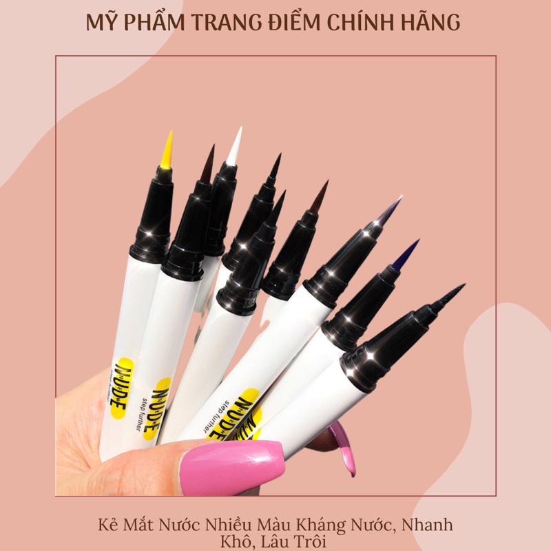 Kẻ Mắt Nước Nhiều Màu Kháng Nước, Nhanh Khô, Lâu Trôi - Color Liquid Liner