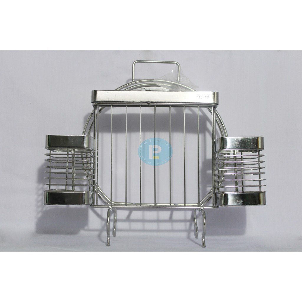 KỆ BẾP ĐA NĂNG INOX 304 - ĐỰNG MUỖNG ĐŨA, VẮT DAO THỚT - KỆ ĐỂ DAO, THỚT