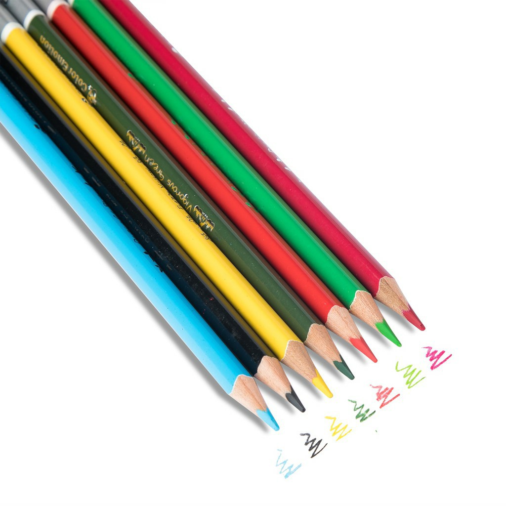 Bút chì màu thân tam giác [hộp giấy] Deli C002, sản hẩm chất lượng cao và được kiểm tra kỹ trước khi giao hàng