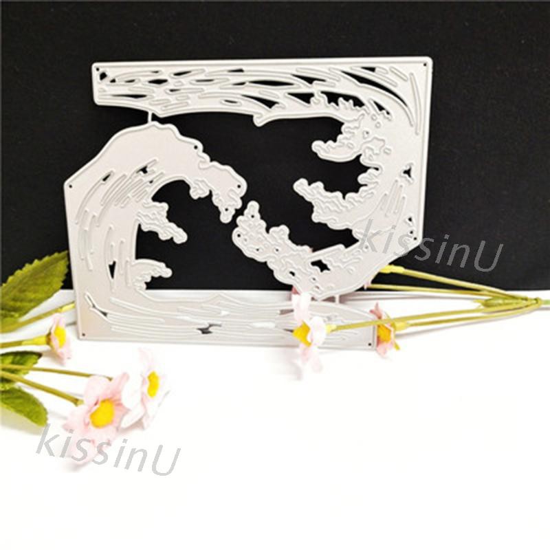 Khuôn Cắt Giấy Kim Loại Mẫu Gợn Sóng