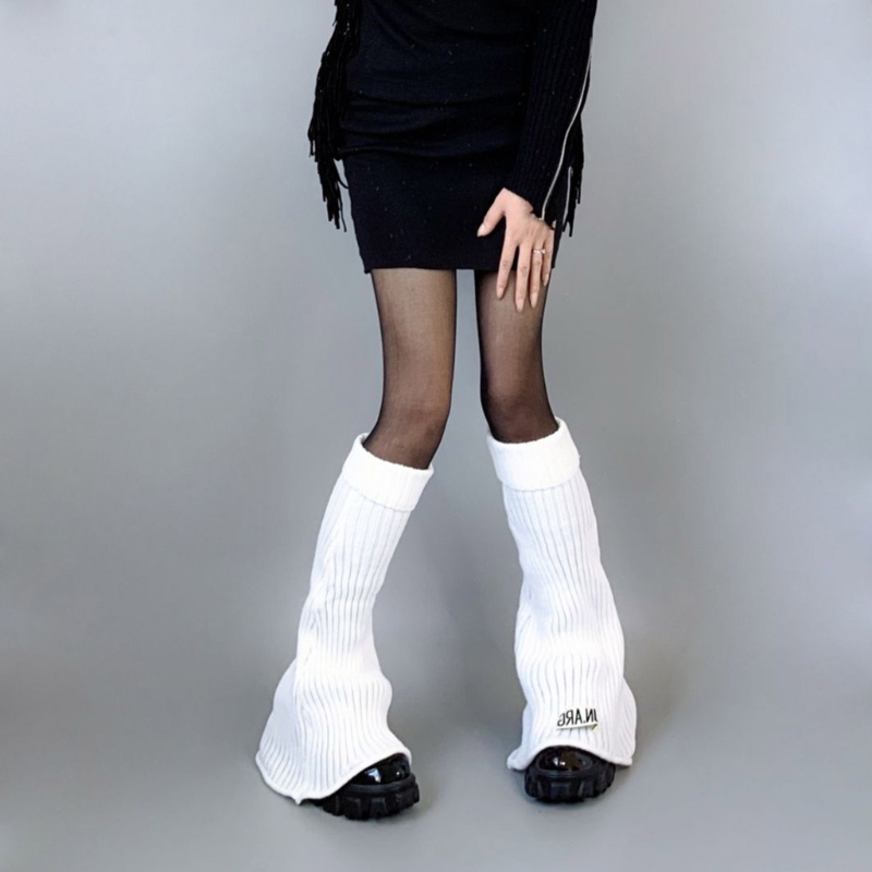 Brroa Vớ Dệt Kim Ống Loe Cao Tới Gối In Chữ Phong Cách Lolita Harajuku Đường Phố Cho Nữ