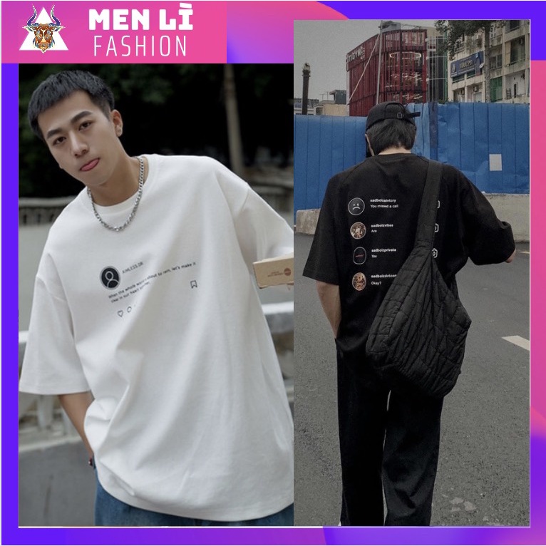 Áo Thun SAD BOIZ SADTAGRAM (2) Nam Nữ Ulzzang Unisex Form Rộng Tay Lỡ, AT99 trending xu hướng, Men Lì Fashion