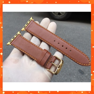 Dây da apple watch series 5/4/3/2/1 màu vàng cháy size 38/40/42/44mm
