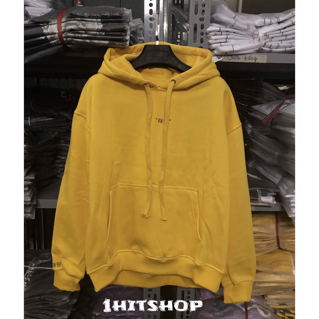 Áo hoodie trơn basic cao cấp