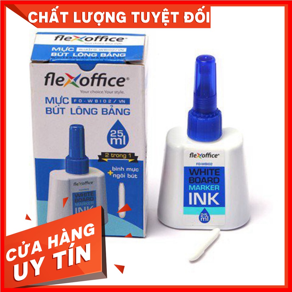 Mực bút lông bảng FlexOffice FO-WBI02 KMV Mart