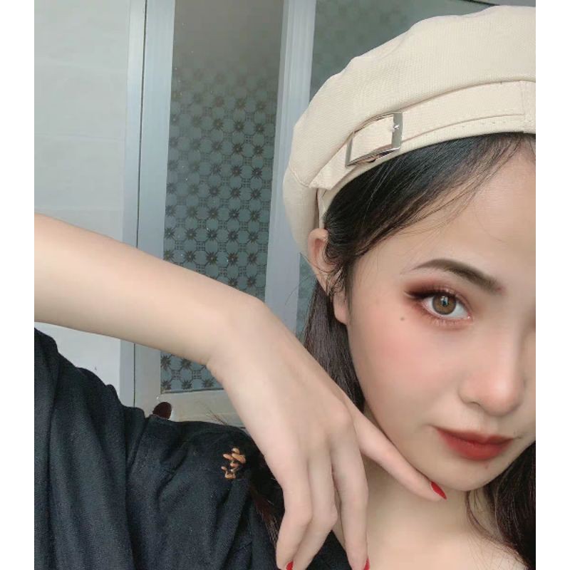 Mũ nồi nữ Beret có dây rút thời trang