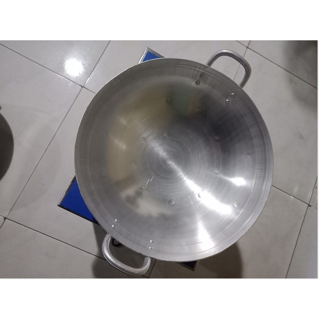 chảo nhôm công nghiệp chuyên dụng cho nhà hàng, khách sạn, bếp ăn tập thể- 55cm (2,5kg)