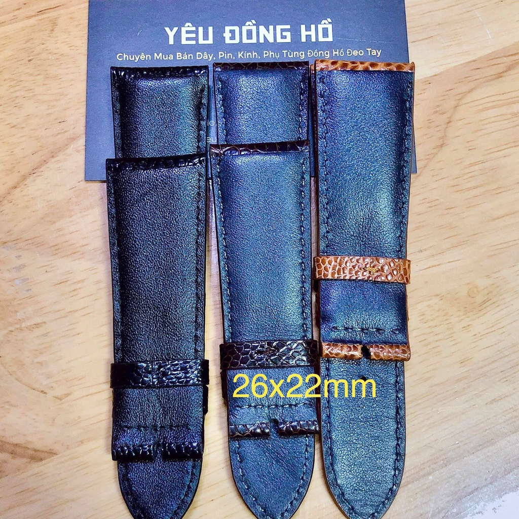 Dây Đồng Hồ Đà Điểu Size To Handmade Không Kèm Khóa