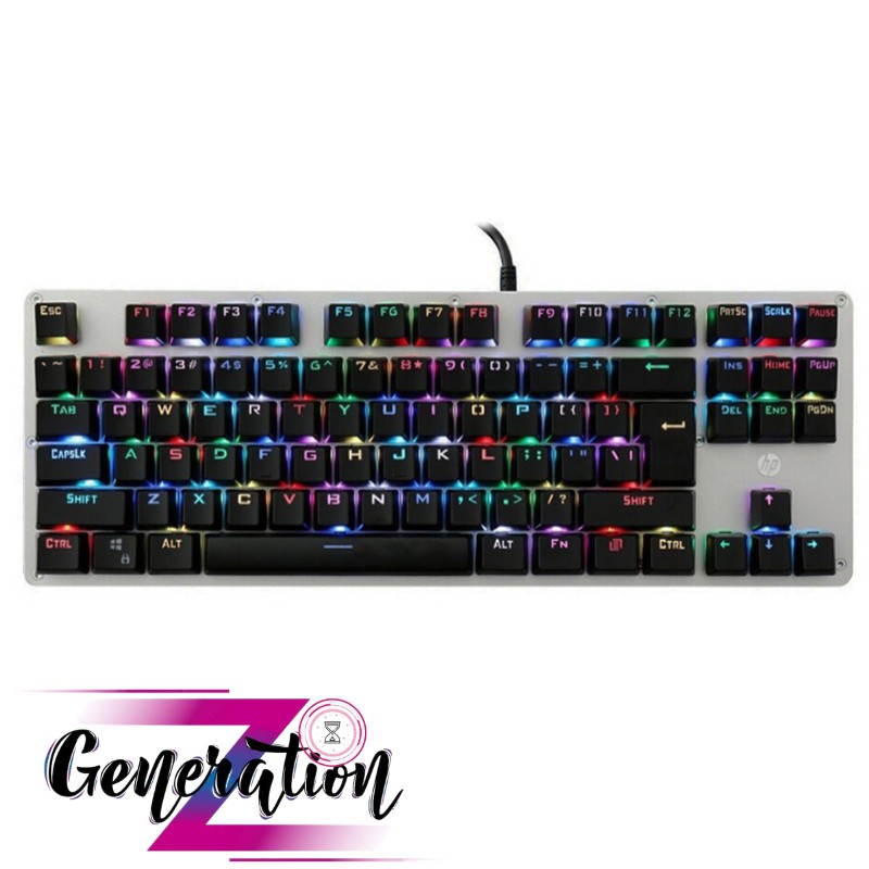 Bàn phím cơ Blue Swich HP GK200S loại 87 phím - KEYBOARD LED HP GK200S