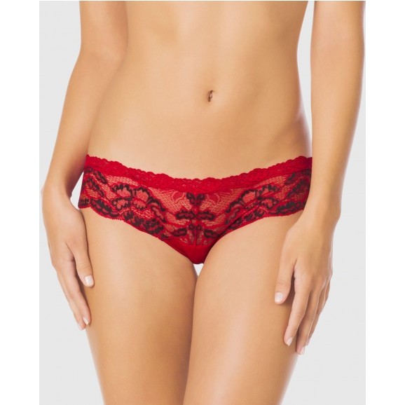 Quần lót ren xách tay Lasenza Brazilian màu Sparkling Red Q495