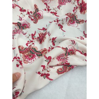 Đũi lụa kiện Hàn hàng cây (Đũi lụa chất dày dặn, sờ suôn mềm, mát, mịn và không nhăn nhàu)