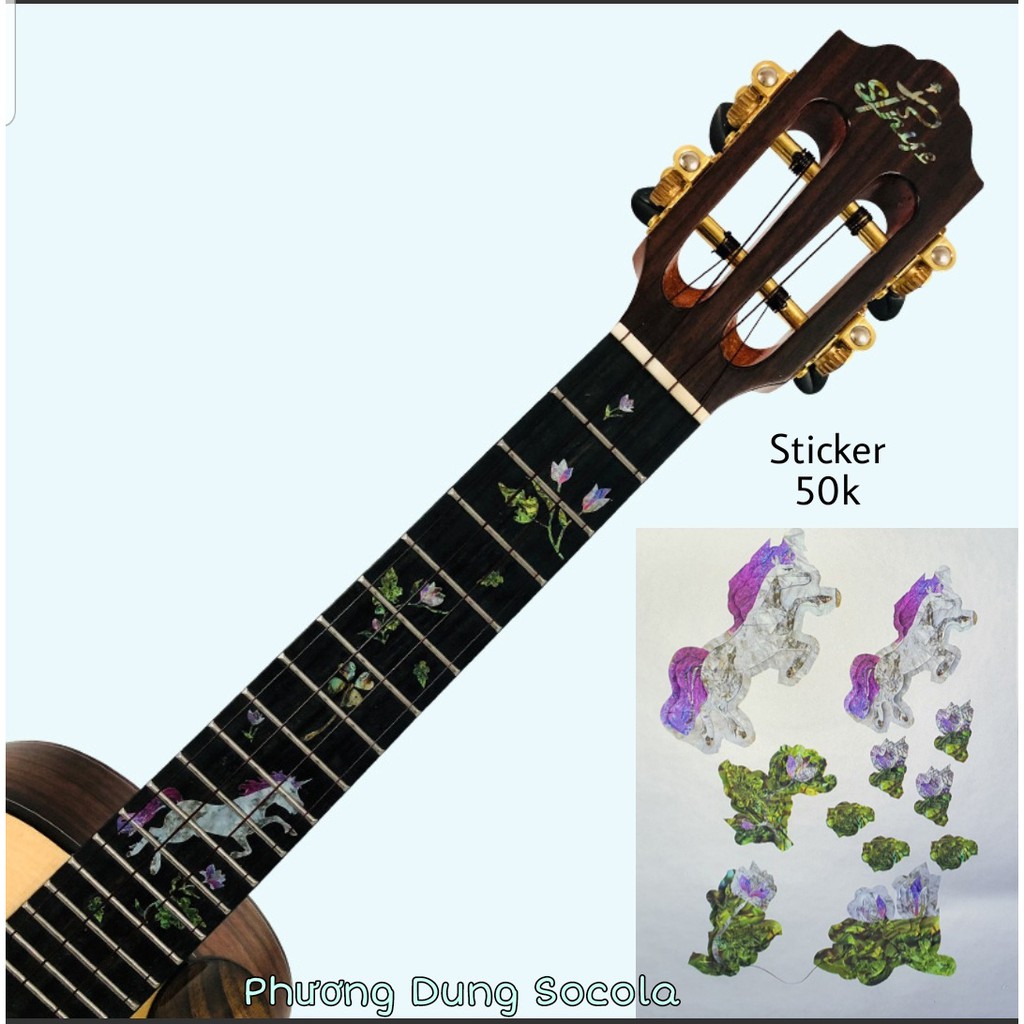 Sticker dán cần đàn Ukulele