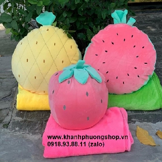 Mền trong gối trái dâu - mền trong gối