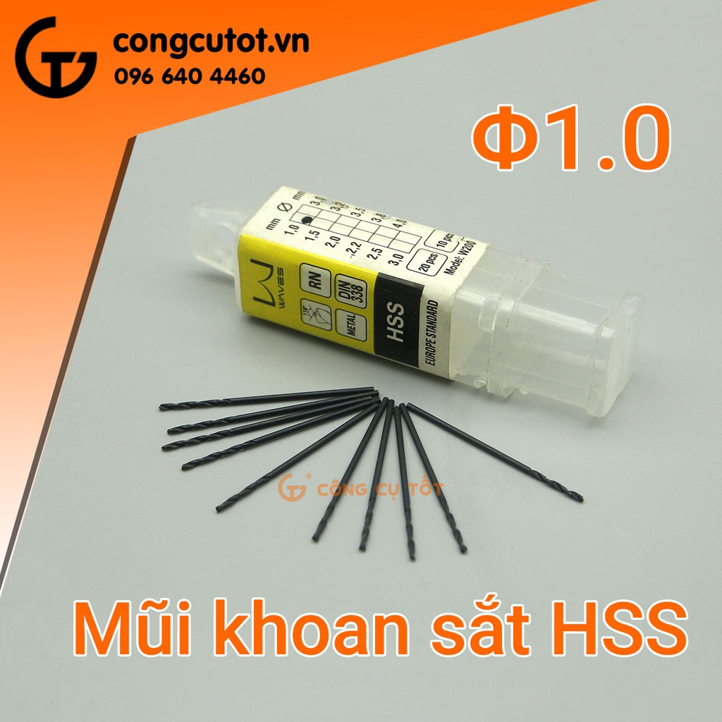 Mũi khoan sắt HHS Waves W200 (∅1-5.5mm)