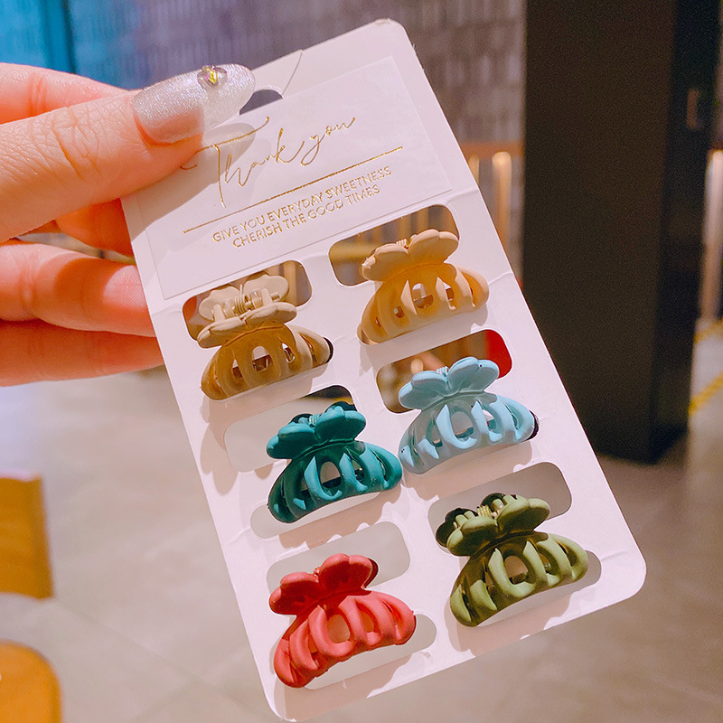 Set 6 kẹp tóc Haimeikang nhỏ nhắn hình nơ nhiều màu sắc dễ thương