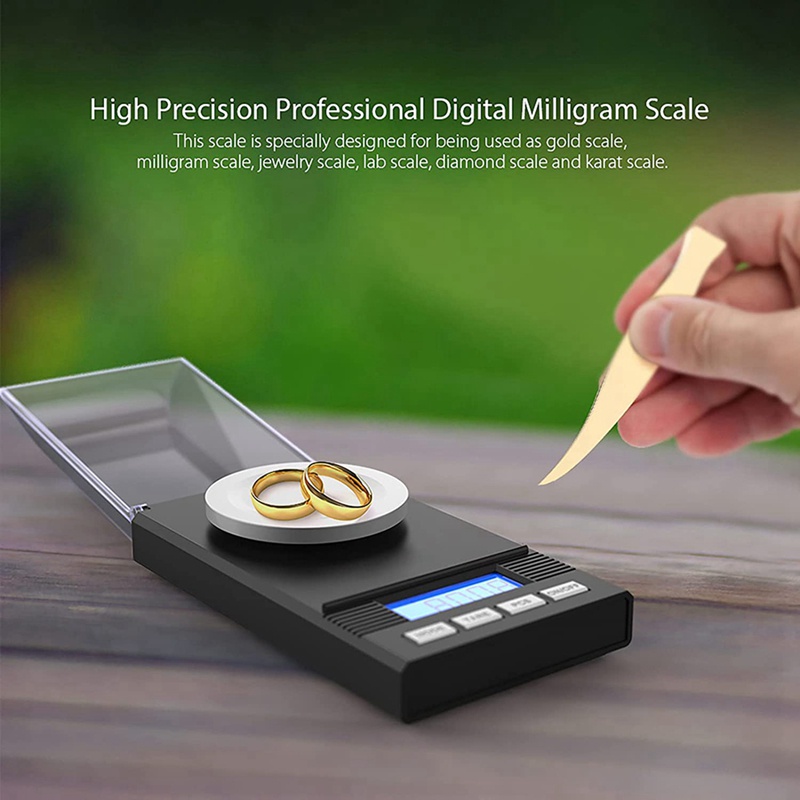 Cân Điện Tử Bỏ Túi 50G / 0.001G Màn Hình LCD
