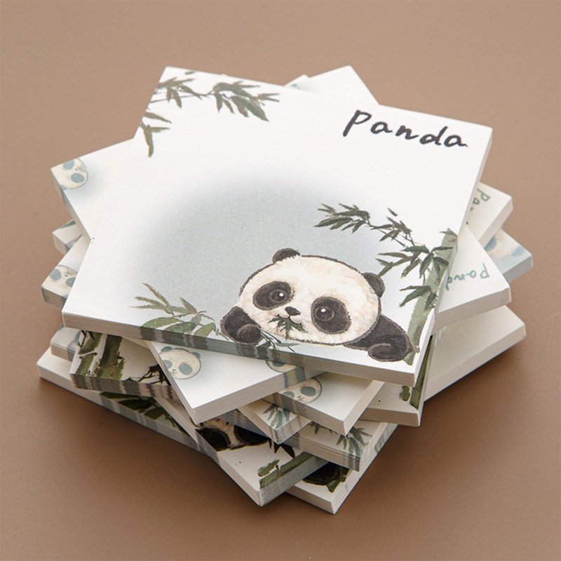 ✿ Set 50 Tấm Giấy Ghi Chú Họa Tiết Gấu Trúc Hoạt Hình Dễ Thương
