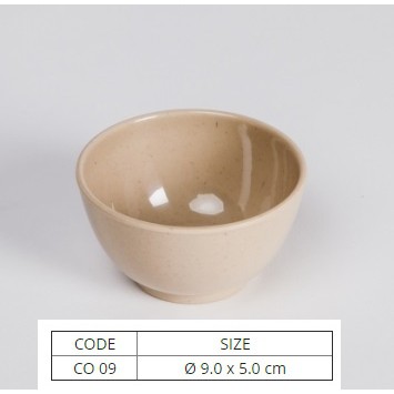 Chén Nhựa Melamine Cơm Chén Chè Màu Nâu Nhiều Size