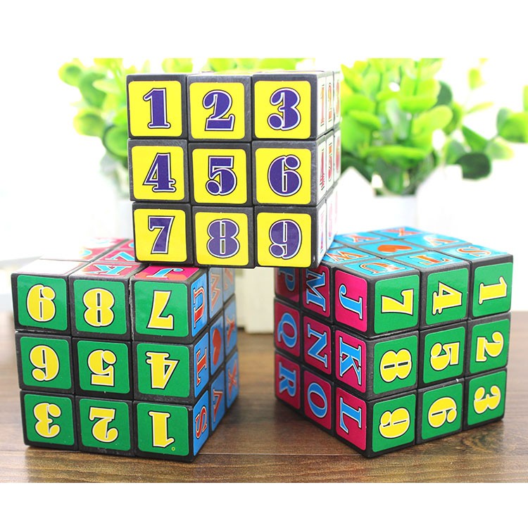 Đồ chơi RUBIK giúp bé phát triển trí tuệ in hình chữ cái và số dành cho trẻ COMITA.