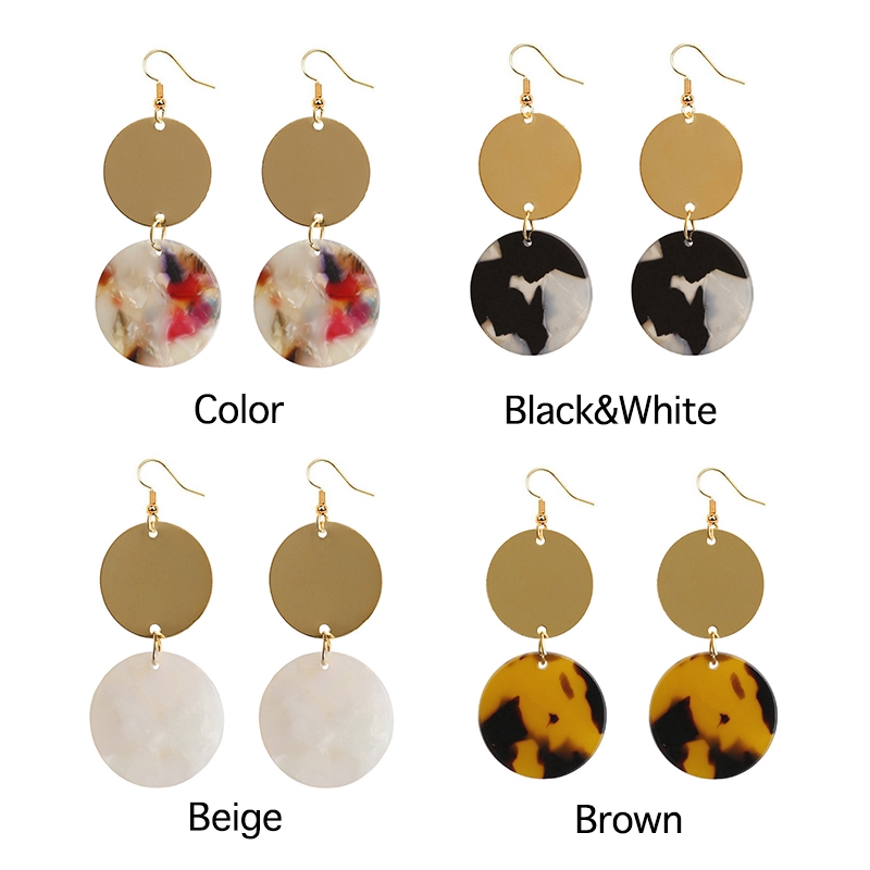 Bông tai kim loại nhiều hình dáng độc đáo