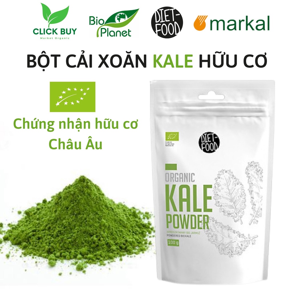 Bột cải xoăn hữu cơ Kale Organic Powder 100g - Nhập khẩu BA LAN