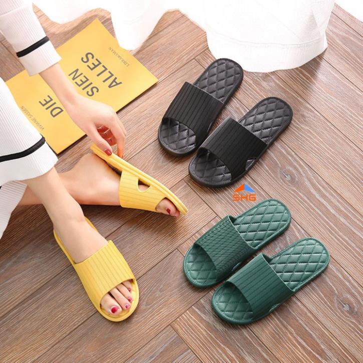 (SIÊU RẺ) Dép nhựa dẻo rãnh kim đi trong nhà cương chống trơn trượt