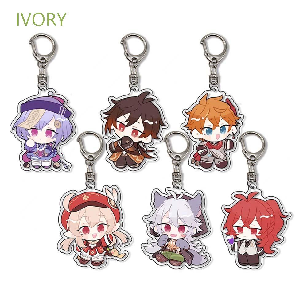 Móc khóa bằng acrylic hình nhân vật anime dễ thương cho nữ