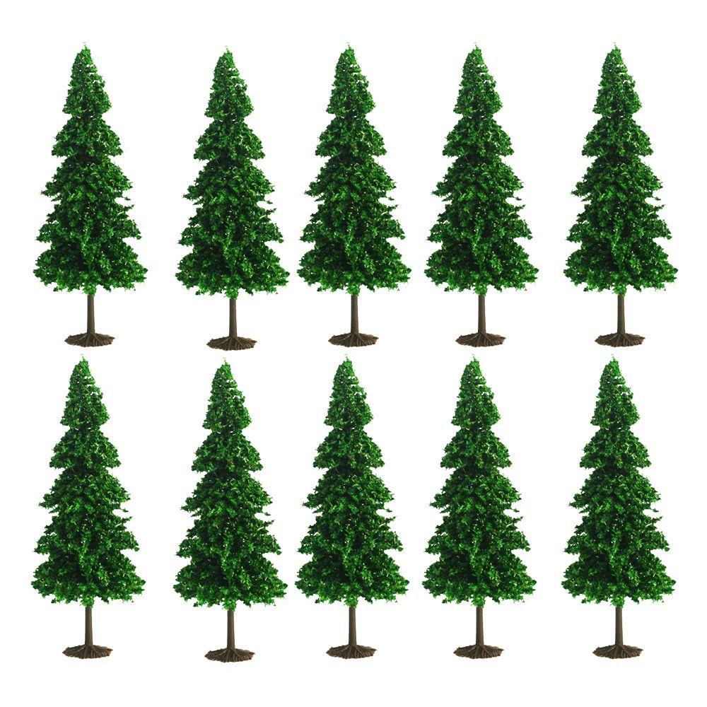 Set 10 Mô Hình Tàu Lửa Tuyết Tùng Handmade Trang Trí Tiểu Cảnh