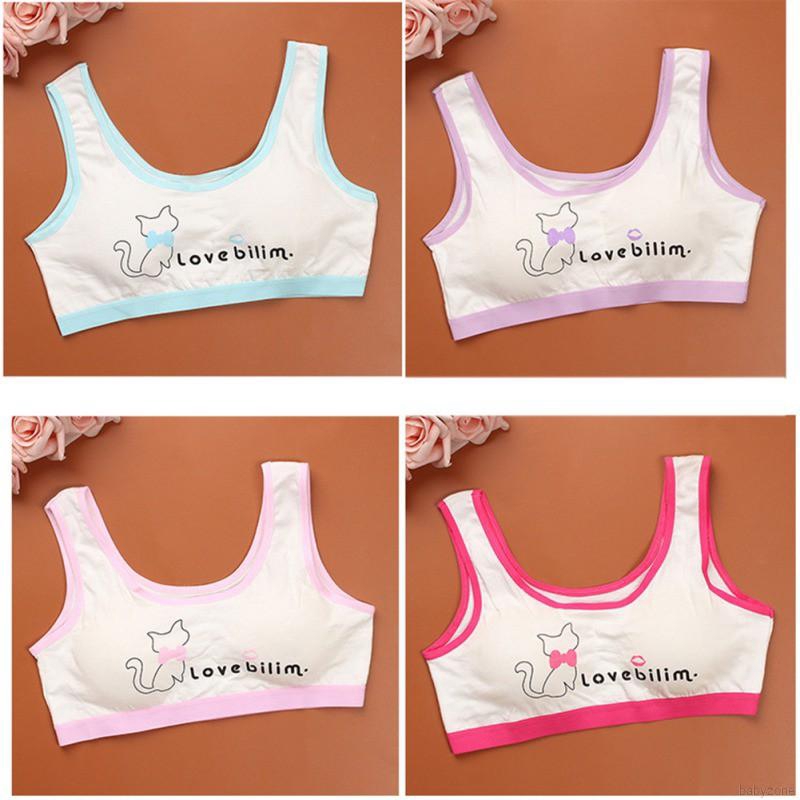 Áo lót không gọng có mút đệm thoải mái cho bé gái 8-14 Tuổi