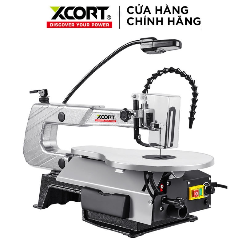 Máy cưa chỉ lọng để bàn XCORT 120W bảo hành chính hãng 12 tháng