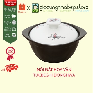 Nồi đất Hàn Quốc Donghwa size 550ml, 800ml, 950ml , 1.2L, 1.5L - CS002, CS003, CS004, CS005, CS006