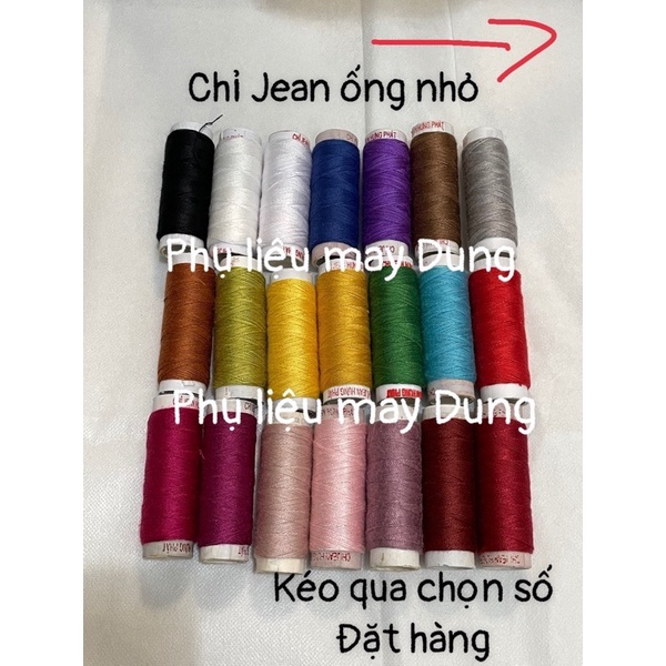 Chỉ jean ống nhỏ: giá bán 1 ống