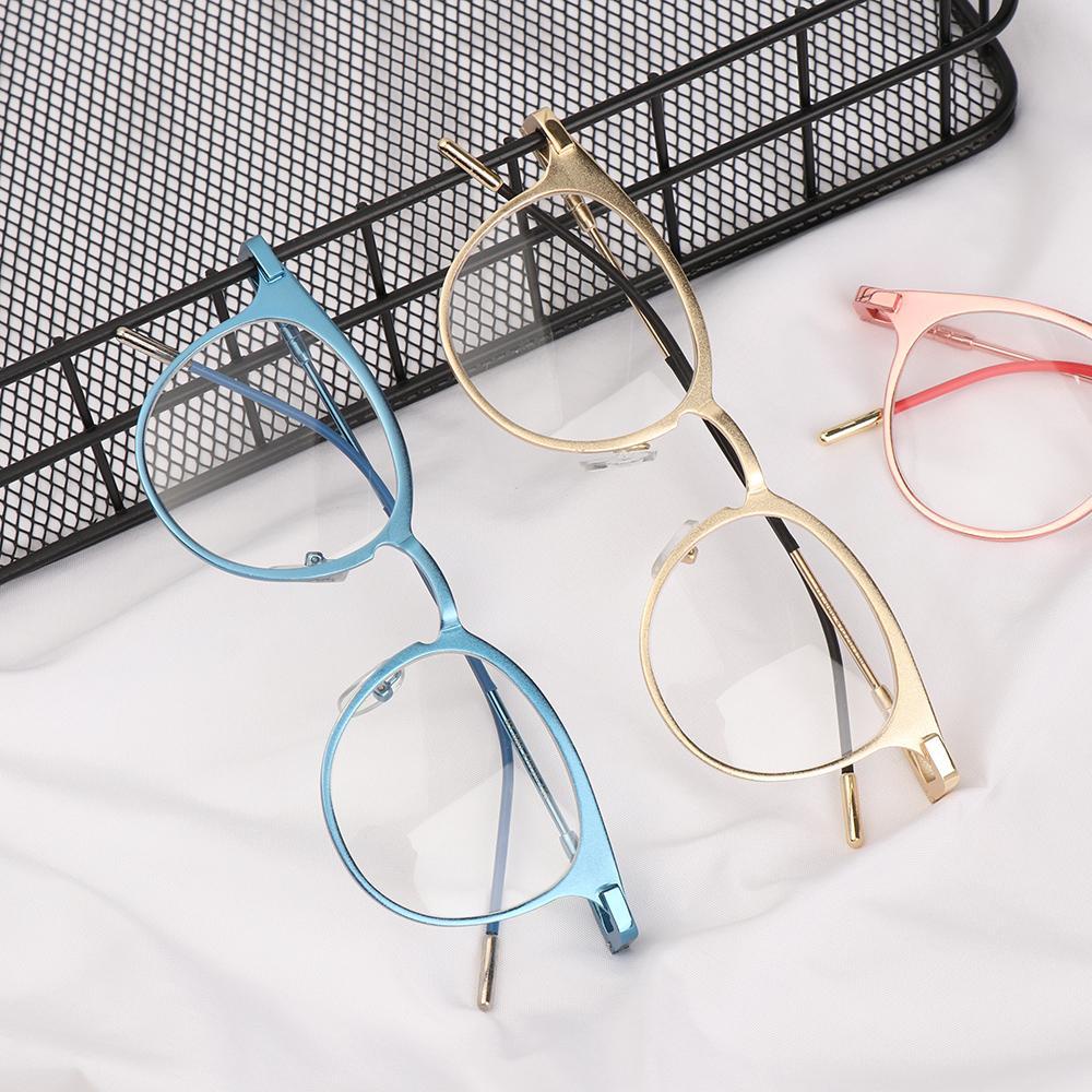 MOILYVN Kính Mát Gọng Kim Loại Tròn Siêu Nhẹ Phong Cách Vintage