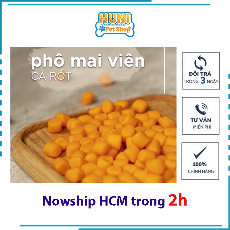 PHÔ MAI VIÊN CHO CHÓ MÈO BOW WOW HÀN QUỐC 100g - snack bánh thưởng cho chó mèo Huni petshop