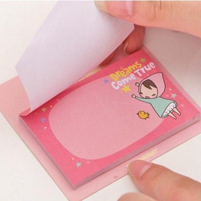 Giấy note sticky dễ thương 7,5x5cm nguồn hàng buôn sỉ nhà MIN