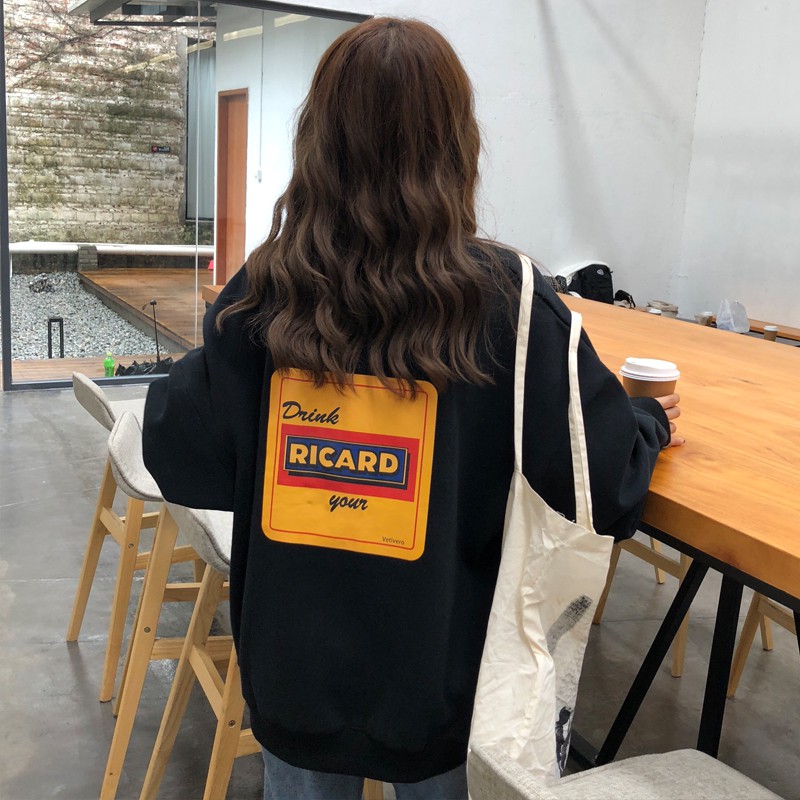 áo nỉ ulzzang áo nỉ nữ đẹp áo thu đông dày mịn form dáng rộng dài tay kiểu hàn quốc | BigBuy360 - bigbuy360.vn