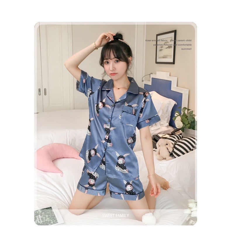 Bộ đồ ngủ nữ pijama, bộ mặc nhà chất Lụa cao cấp siêu mát nhiều họa tiết đáng yêu dành cho chị e phụ nữ | BigBuy360 - bigbuy360.vn