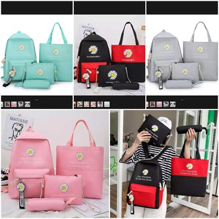 combo balo 4 món mẫu hoa cúc siêu hot năm 2020